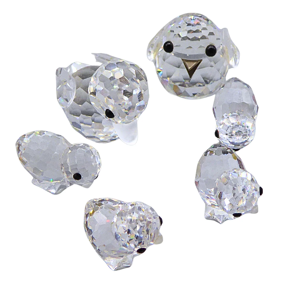 SWAROVSKI VÖGEL KONVOLUT (6-TEILE). — Art glass — Auktionshaus Stuber's Hammerschlag