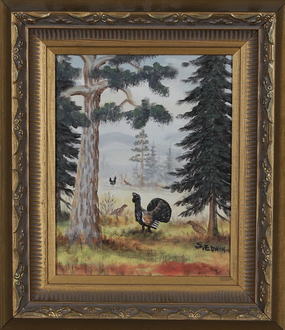 SVEN EDWIN RITWALL. Olja på duk, tjäder, signerad. — Paintings — Gomér & Andersson Norrköping