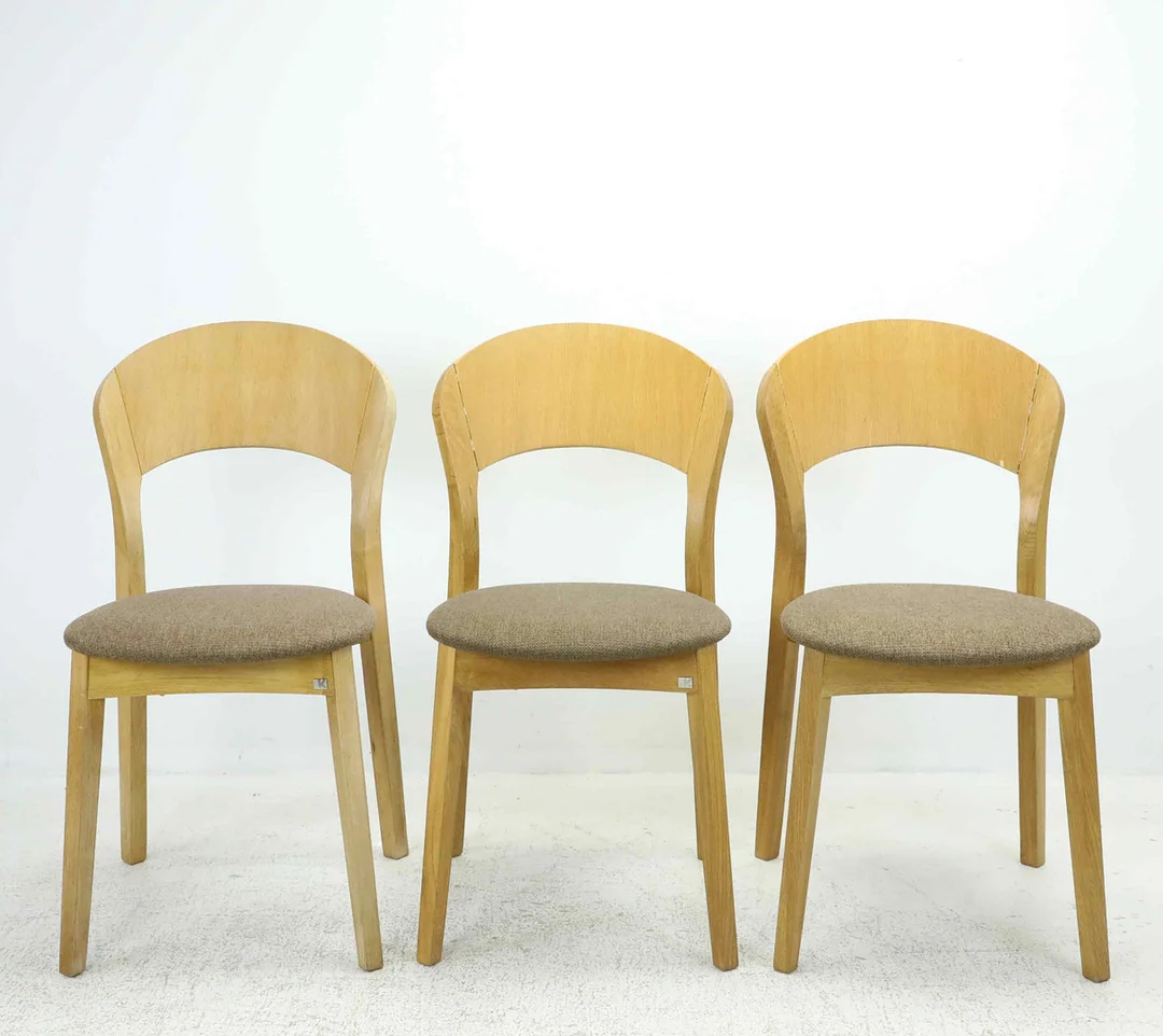 MARKUS JOHANSSON. Stolar, 3 st, "Rainbow", stapelbara, Hans K. — Armchairs & Chairs — Hälsinglands Auktionsverk