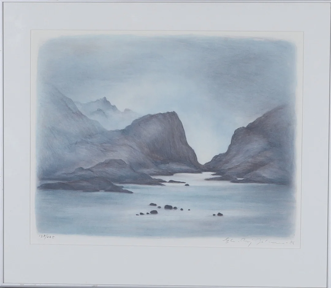 ELSE-MAJ JOHANSSON. litografi, signerad, numrerad 128/225 och daterads -86. — Engravings & Prints — Gomér & Andersson Norrköping