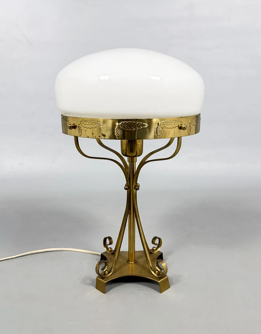 BORDSLAMPA, jugend-stil, Karlskrona Lampfabrik, 1900-talets andra hälft. — Table Lamps — Auktionshuset STO Bohuslän
