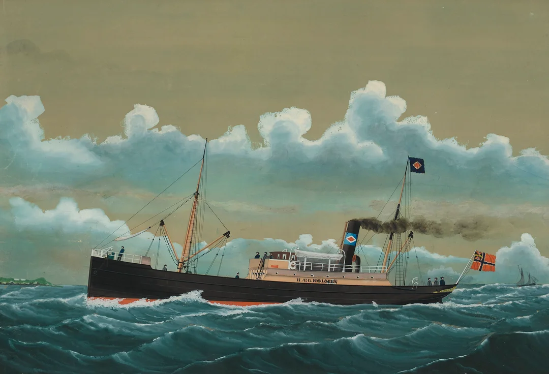 Mikkelsen, Halvor — "Hægholmen" 1889 — Kunst/Øvrig billedkunst — Blomqvist