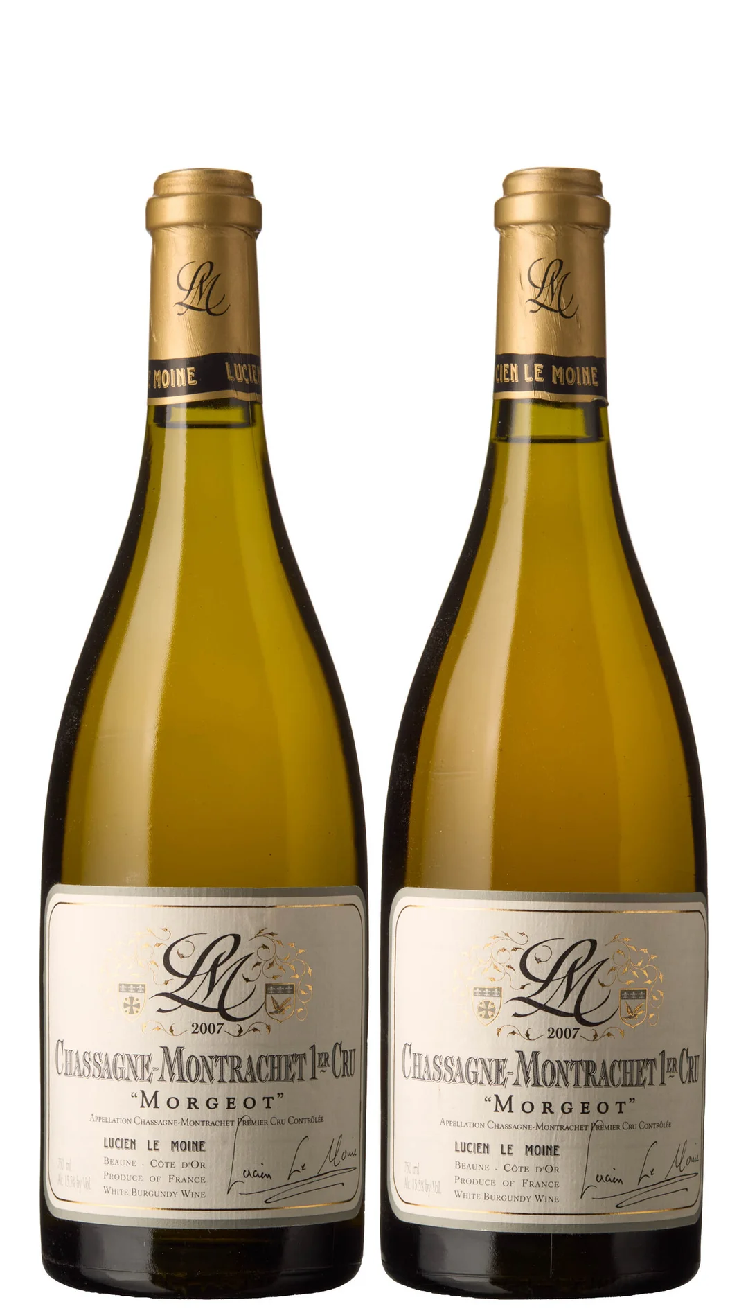 2 x Chassagne-Montrachet 1er Cru Morgeot 2007, Lucien Le Moine — 2 x Chassagne-Montrachet 1er Cru Morgeot 2007, Lucien Le Moine — Vin/Vin — Blomqvist