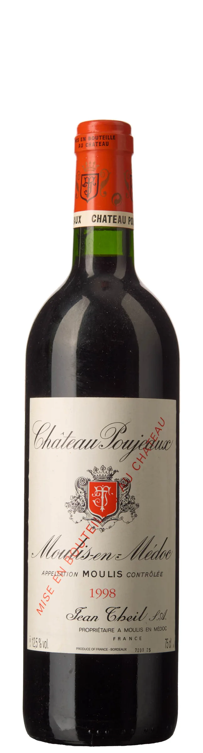 1 x Chateau Poujeaux 1998 — 1 x Chateau Poujeaux 1998 — Vin/Vin — Blomqvist