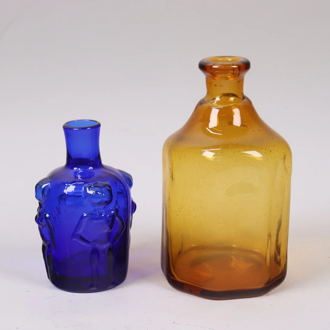 ERIK HÖGLUND. flaskor, Boda, 1950/60-tal, 2 st. — Utility glass — Markus Auktioner