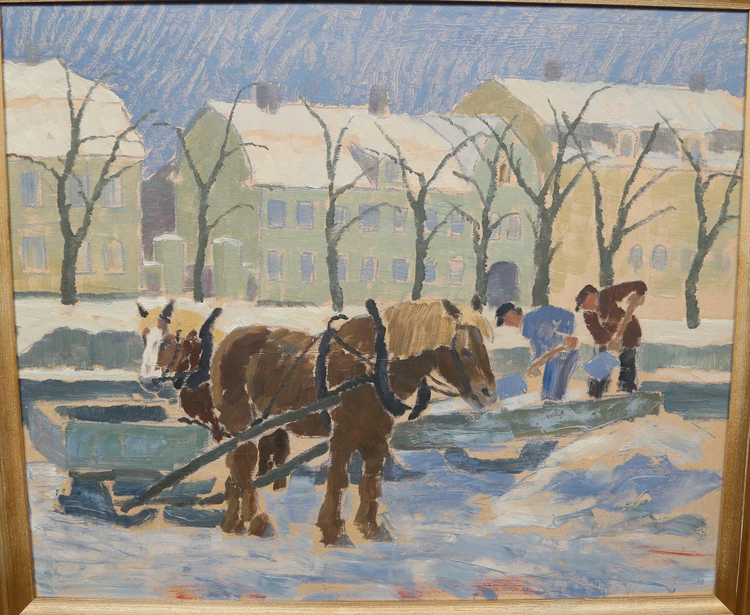 OKÄND KONSTNÄR. olja på pannå, osignerad. — Paintings — Gomér & Andersson Linköping