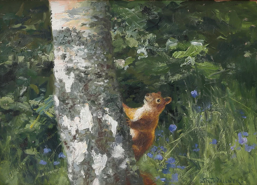 THURE WALLNER. olja på pannå, signerad. — Paintings — Gomér & Andersson Linköping