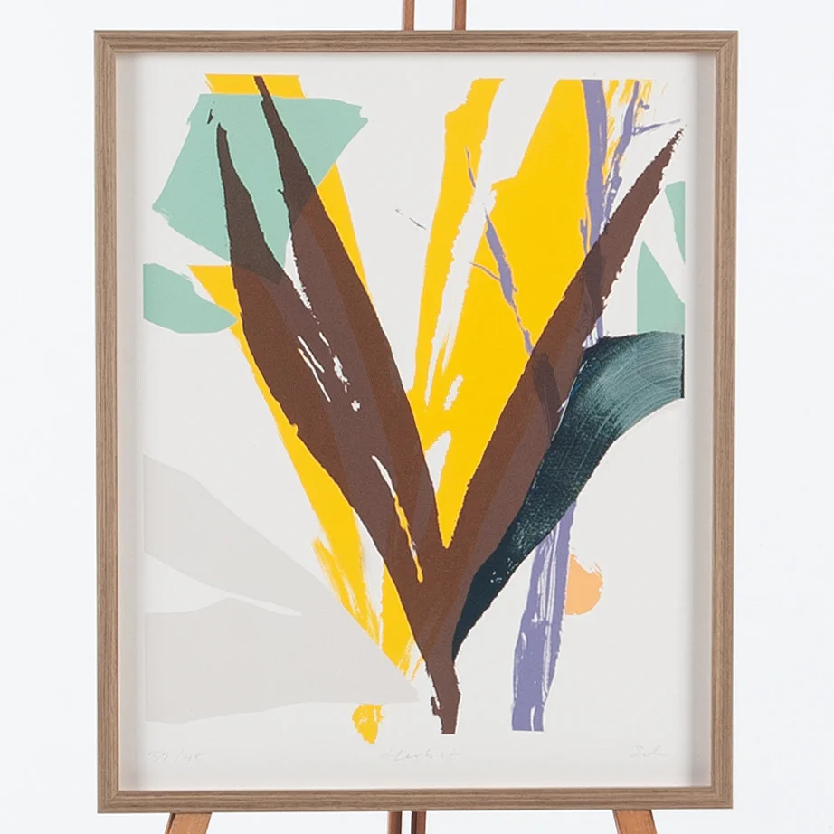 MARCUS EEK. Silkscreen "Herbst" signerad samt numrerad 39/45. — Engravings & Prints — Laholms Auktionskammare