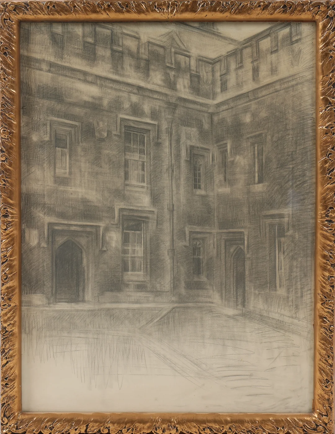 Svend Hammershøi (1873-1948): Party from Lincoln College, Oxford. 1919. — Paintings and sculptures/Drawings — Lauritz