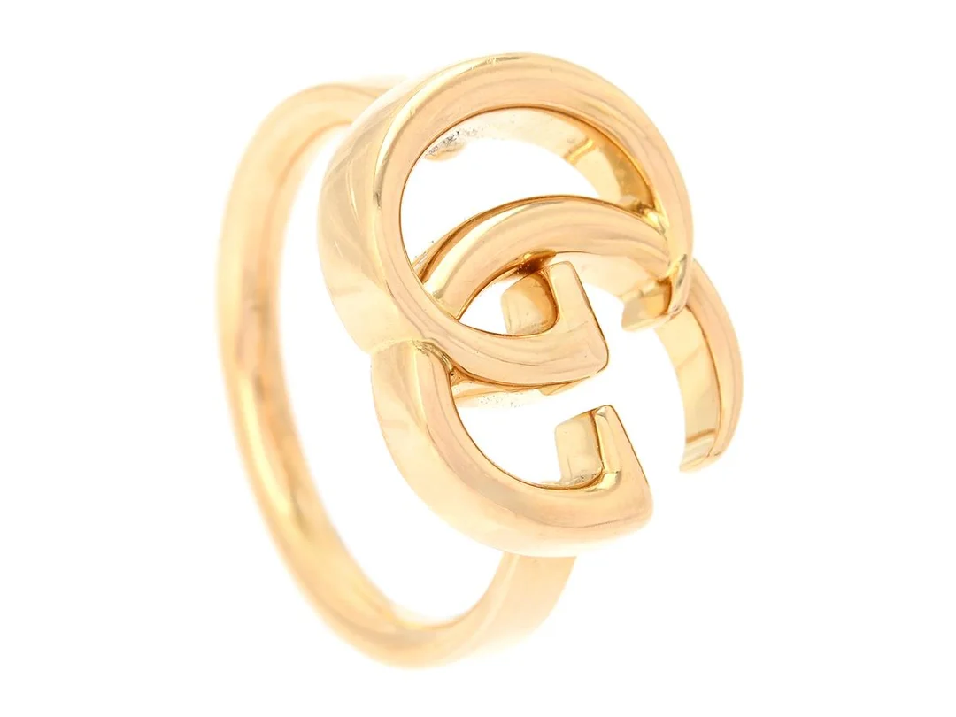 GUCCI, RING, GG Running,18K guld, stl 16,75, vikt 8,45 g, Made in Italy, care booklet, smyckespåse, originalask. Very Good Condition. — Smycken/Ring — Kaplans