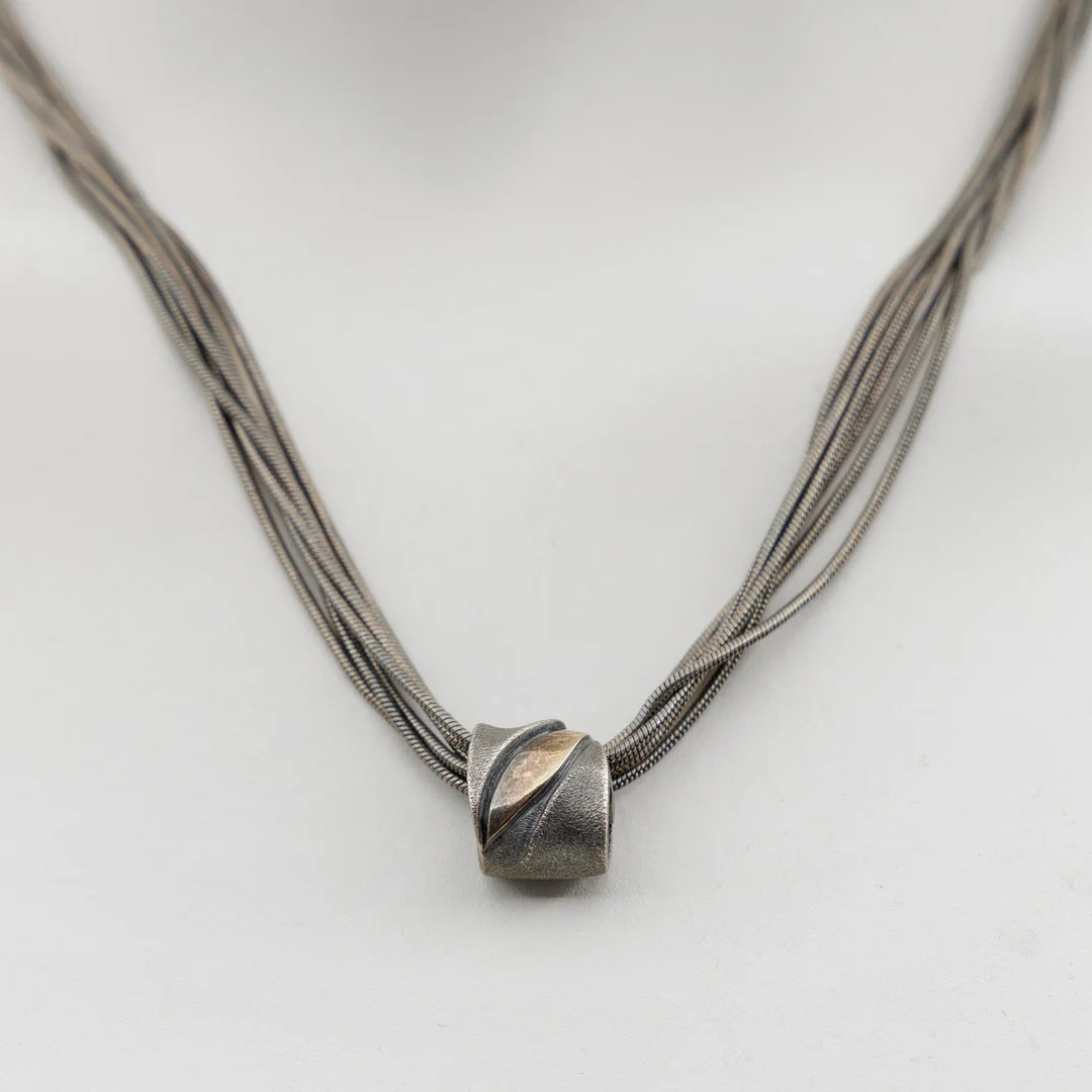 JENS J. AAGAARD, HALSBAND, OXIDERAT STERLINGSILVER. — Jewellery — Auktionskammaren Sydost Kalmar