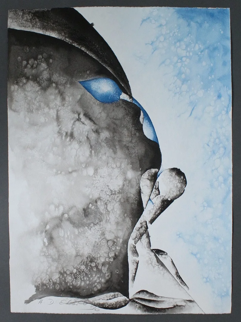 HEINZ DIETER EBERT. Mischtechnik, signiert, 1996, ca. 50 x 65 cm. — Drawings — Stockholms Auktionsverk Düsseldorf/Neuss