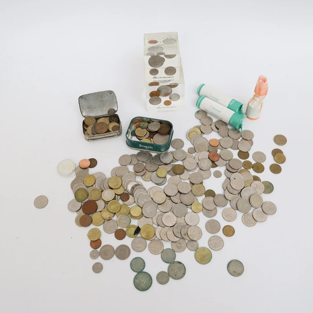 MYNT, Svenska samt utländska. — Coins & Banknotes — Falun Auktionsbyrå