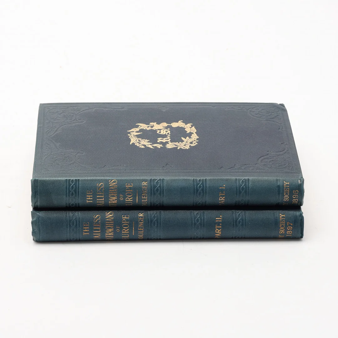 GEORGE ALBERT BOULENGER. "The tailless batrachians of europe", 2 volymer. — Books — Uppsala Auktionskammare