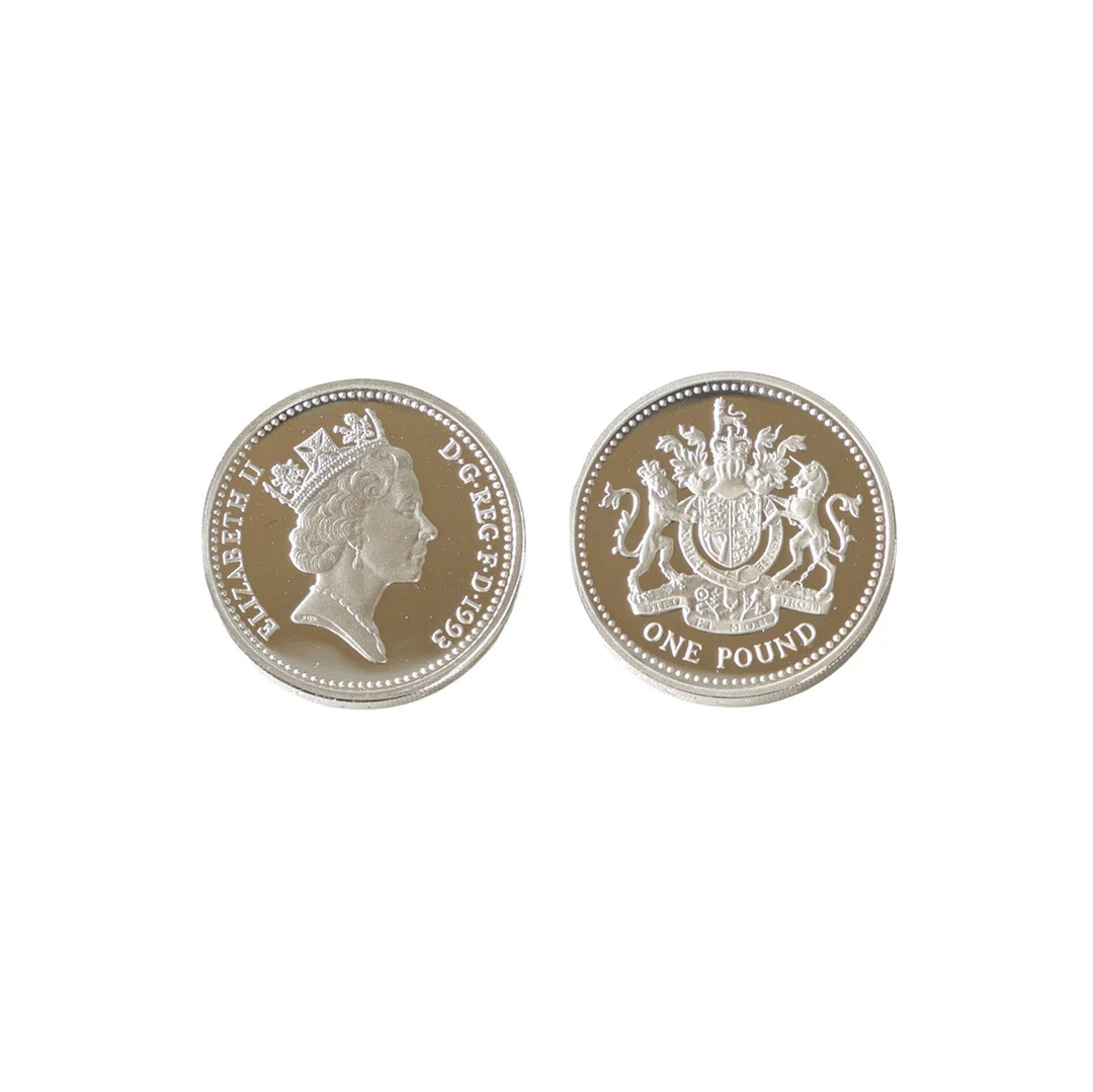 A ROYAL MINT UNITED KINGDOM SILVER PROOF PIEDFORT ONE POUND COIN. — Coins & Banknotes — Bishop & Miller