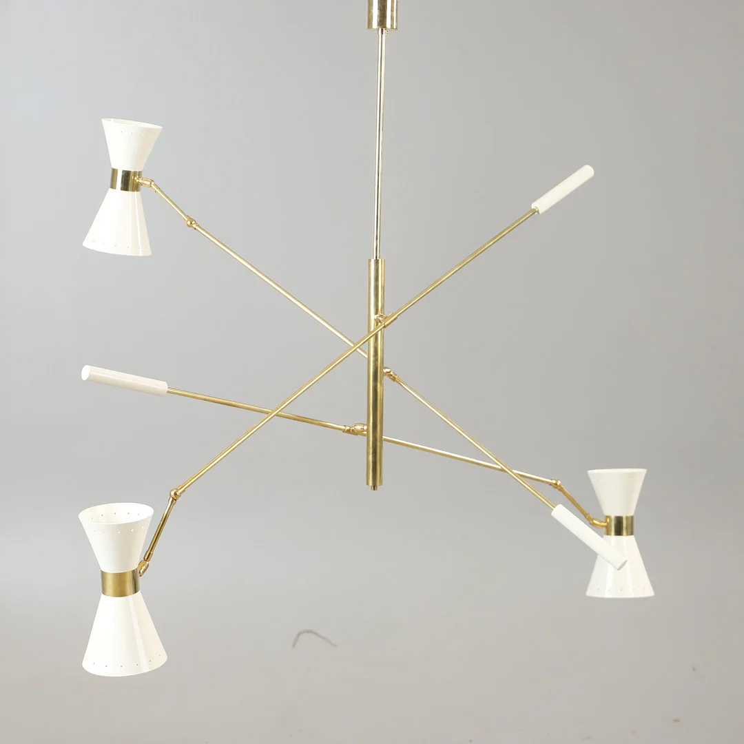 TAKLAMPA, "Bilancere Papillon Articolato", Luci Progetti, Parma, Italien, samtida. — Ceiling lights — Helsingborgs Auktionskammare
