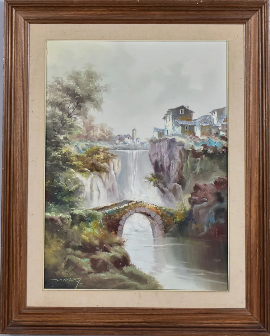 OIDENTIFIERAD KONSTNÄR. Olja på duk. — Paintings — Halmstads Auktionskammare