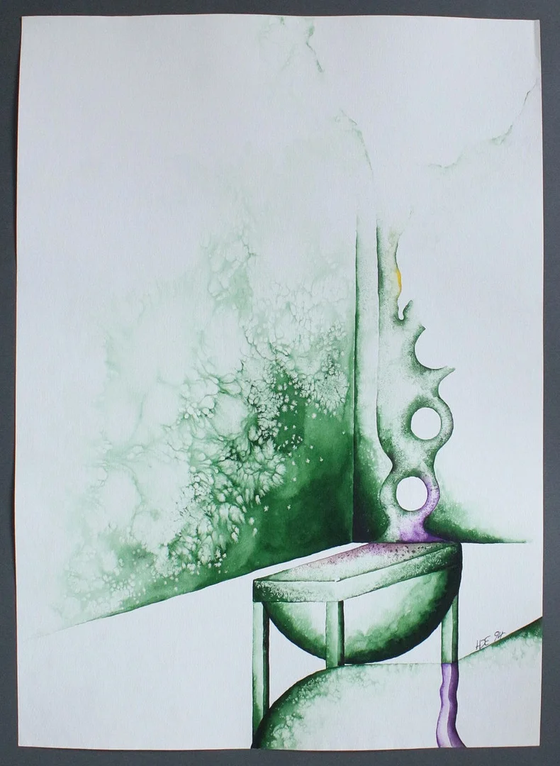 HEINZ DIETER EBERT. Mischtechnik, signiert, 1994, ca. 50 x 70 cm. — Drawings — Stockholms Auktionsverk Düsseldorf/Neuss