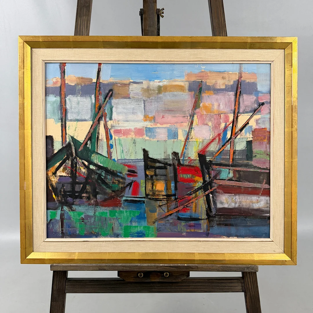 BRITA HANSSON. OLJA PÅ DUK, "Tanger", signerad. — Paintings — Auktionshuset STO Bohuslän
