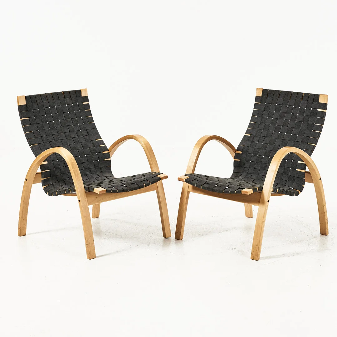KIM SAMSON. Fåtöljer, 1 par, "Slite", formpressad björk, IKEA, 1990-tal. — Armchairs & Chairs — Stockholms Auktionsverk Magasin 5