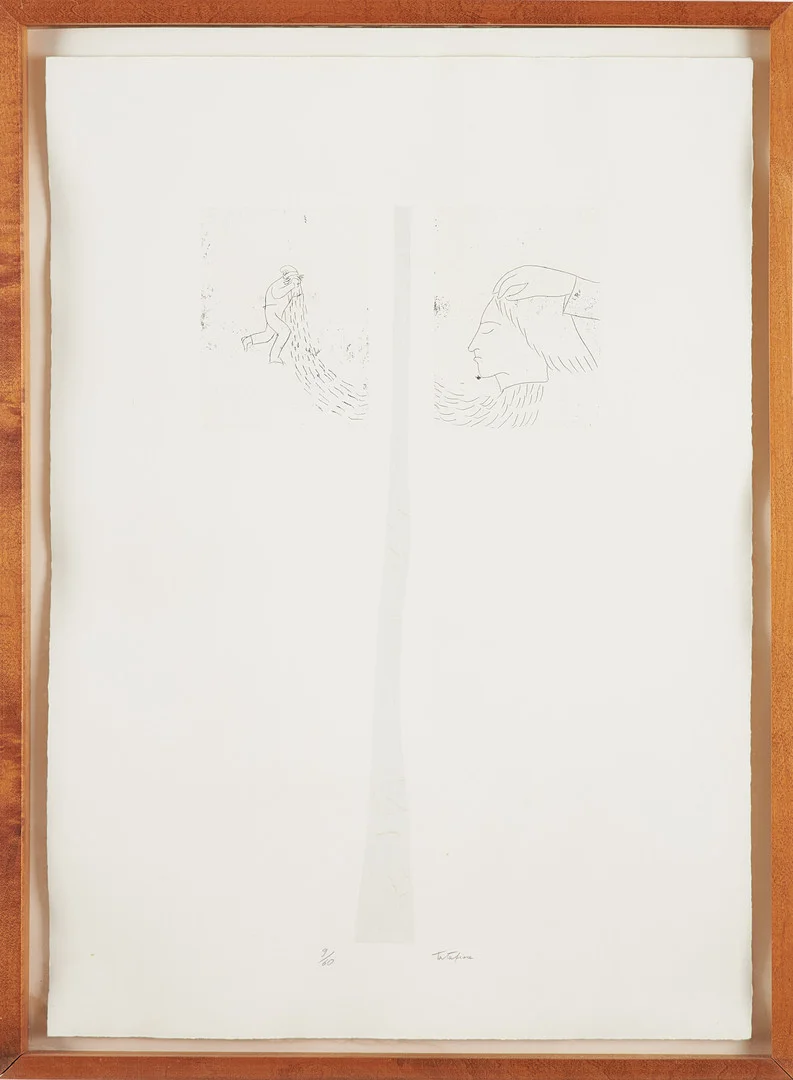 ERNESTO TATAFIORE. Figurkomposition, färgetsning, 9/60, signerad. — Paintings — Stockholms Auktionsverk Sickla