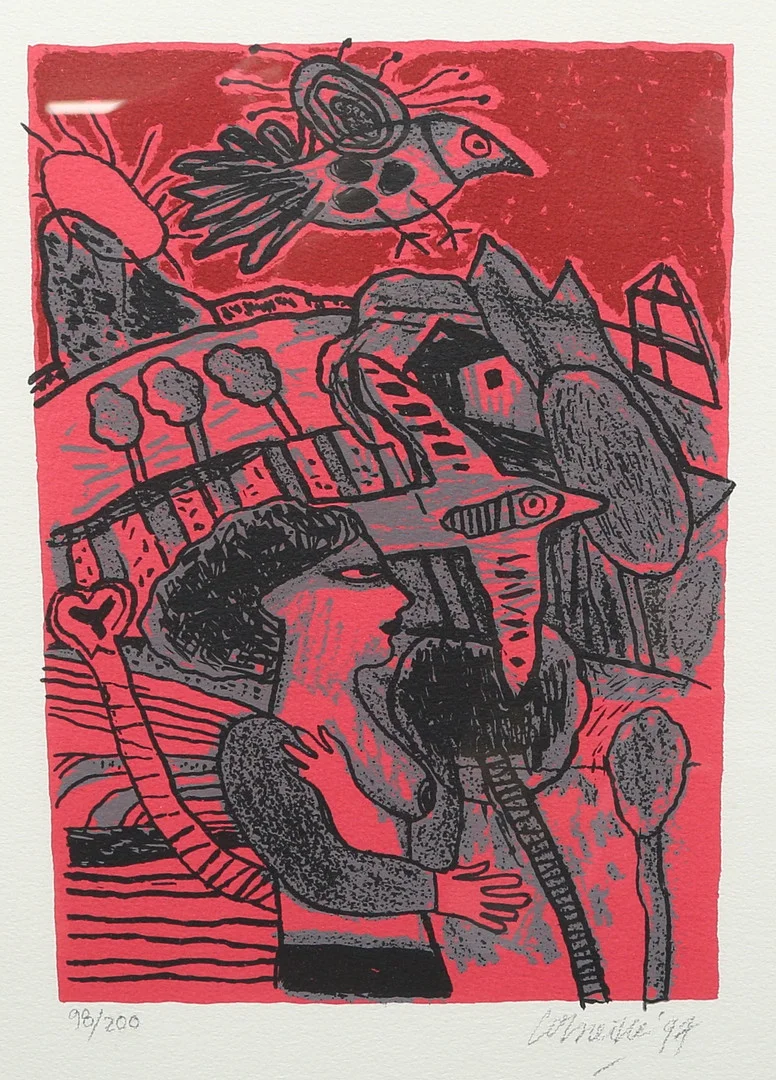 BEVERLOO CORNEILLE. litografi, signerad, daterad -97, numrerad 98/200. — Engravings & Prints — Gomér & Andersson Linköping