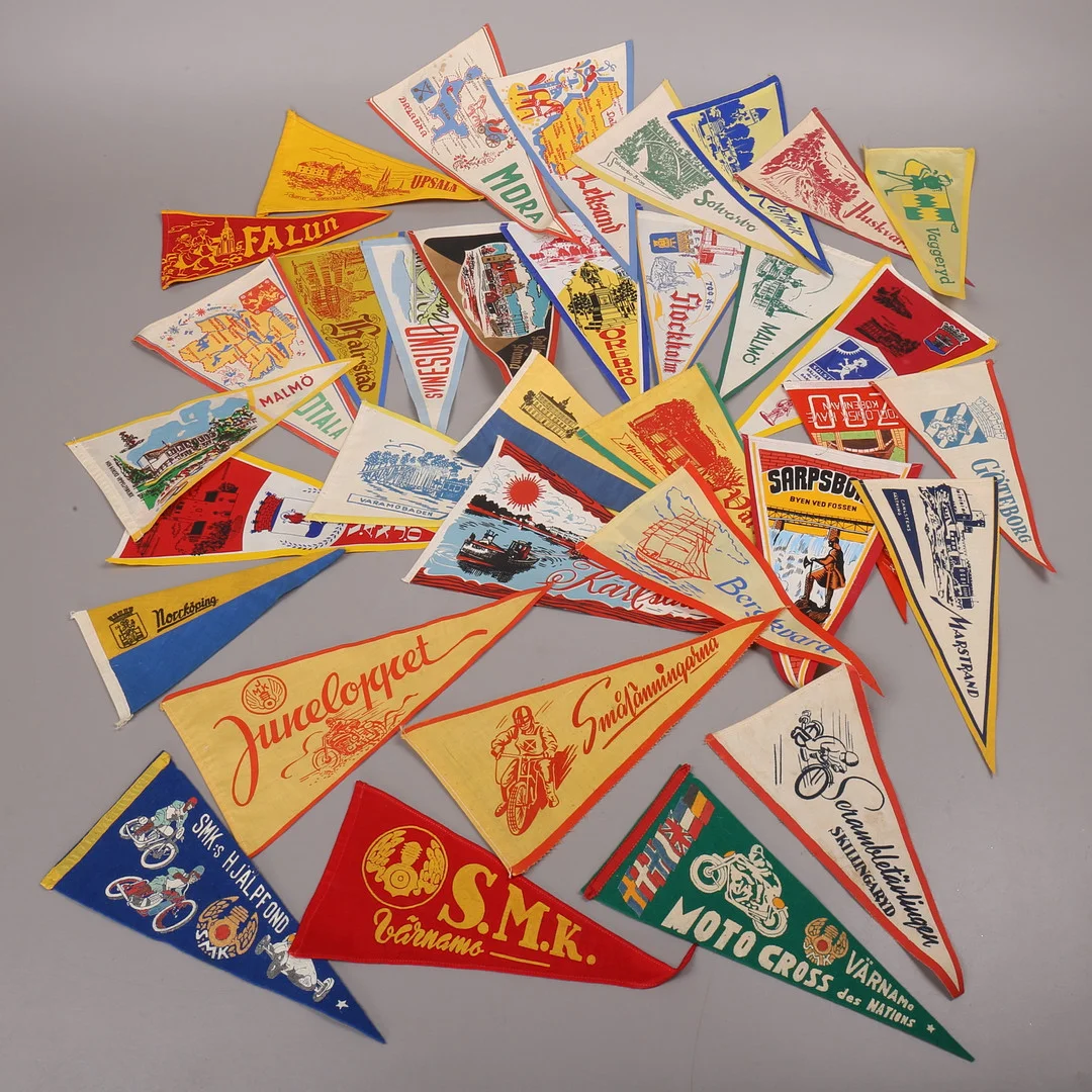 VIMPLAR, 34 st, motorsport/turist. — Other collectables — Växjö Auktionskammare