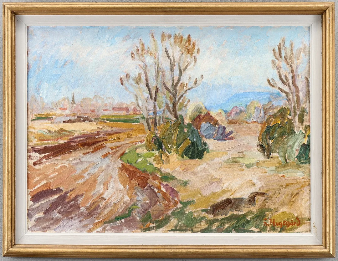 SIGURD HAGEGÅRD. Olja på duk, signerad. — Paintings — Karlstad Hammarö Auktionsverk