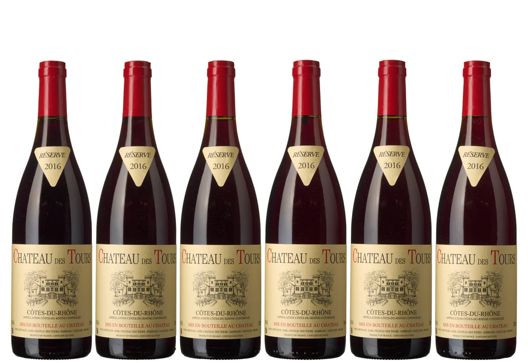 6 x Cotes-du-Rhone Reserve 2016, Chateau des Tours — 6 x Cotes-du-Rhone Reserve 2016, Chateau des Tours — Vin/Vin — Blomqvist