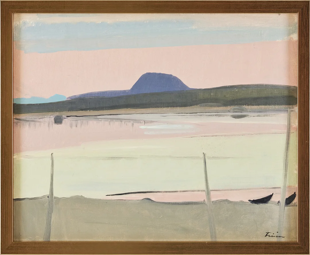 VERA FRISÉN. Landskap i rosa. — Paintings — Stockholms Auktionsverk Magasin 5