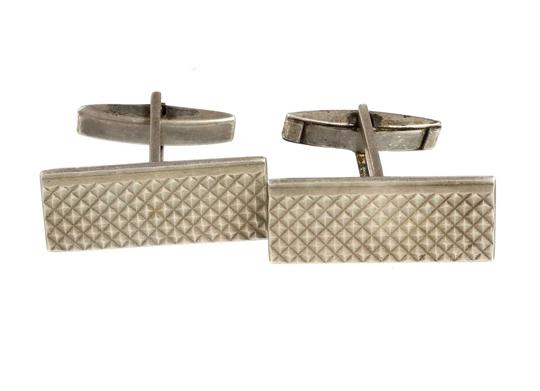 VINTAGE MANSCHETTENKNÖPFE, Silber 835. — Cufflinks & Tie Pins — Auktionshaus Bossard