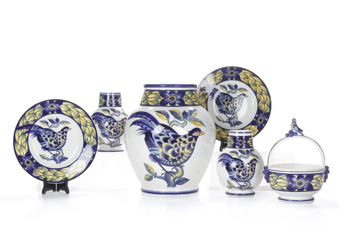 Royal Copenhagen. 'Blue Pheasant' (6) — Glass, porcelain and ceramics/Dinnerware, tea sets, coffee sets — Lauritz
