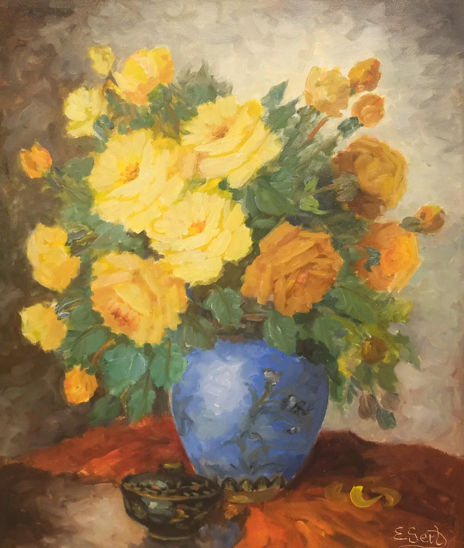 EDIT GERT. OLJA PÅ DUK. — Paintings — Björnssons Auktionskammare