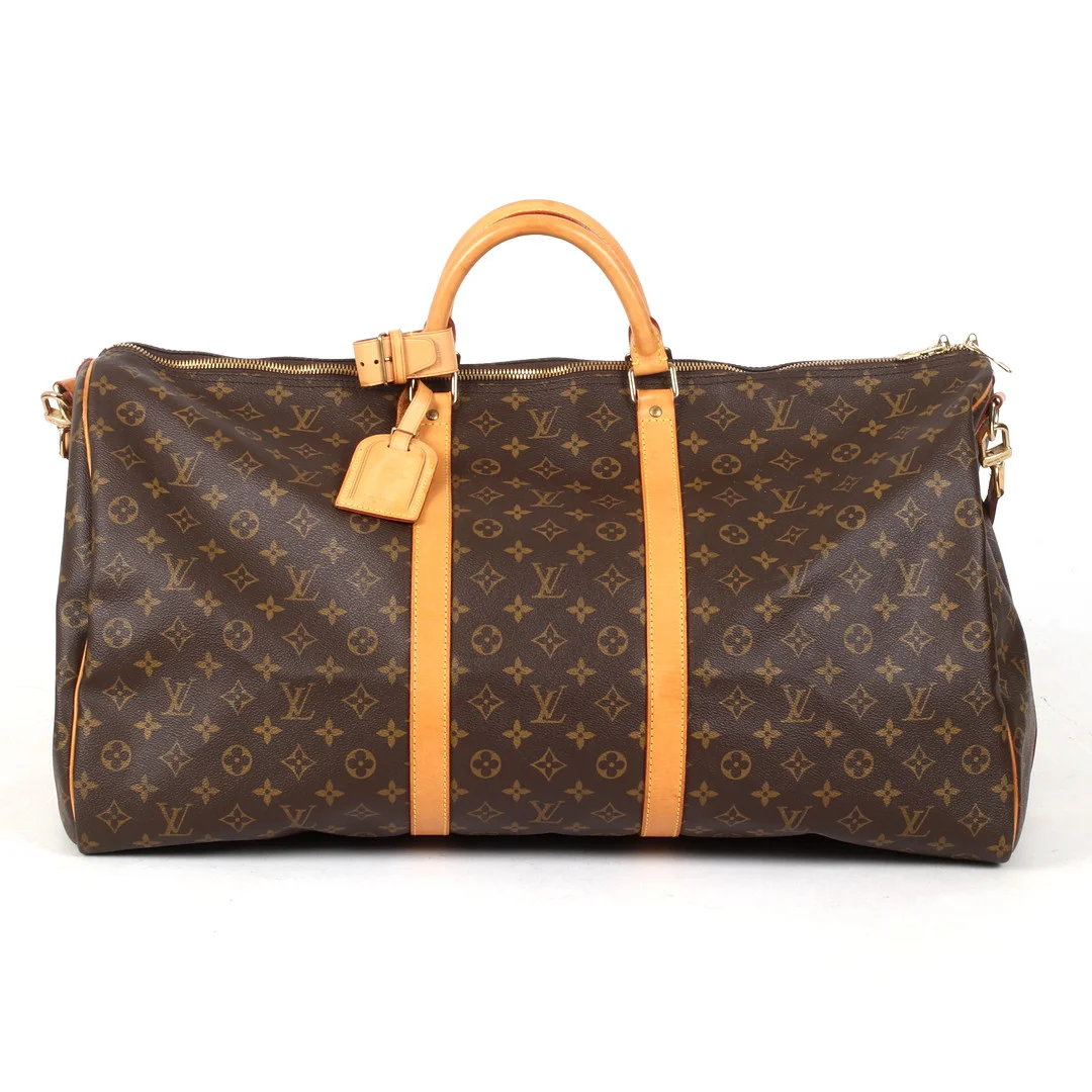 LOUIS VUITTON. Weekendaväska, "Keepall 60 Bandoulière", Frankrike, 1997. — Vintage & Designer Fashion — Stadsauktion Sundsvall