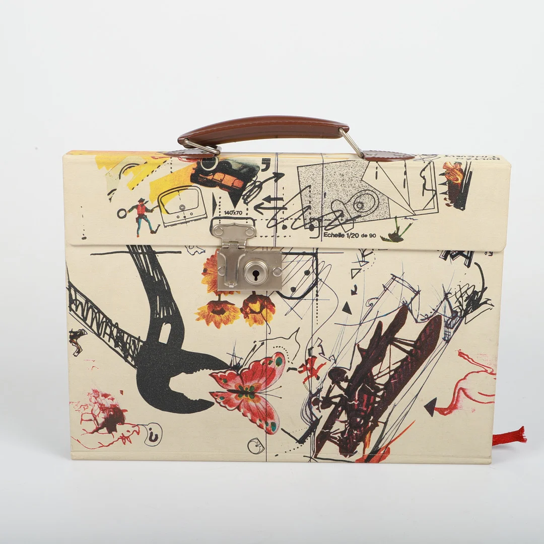 JEAN TINGUELY. Bok, "Méta", med text av Pontus Hultén, omslag och illustrationer av Jean Tinguely, Propläen Verlag Berlin, Tryckerigruppen Malmö, 1972. — Books — Helsingborgs Auktionskammare