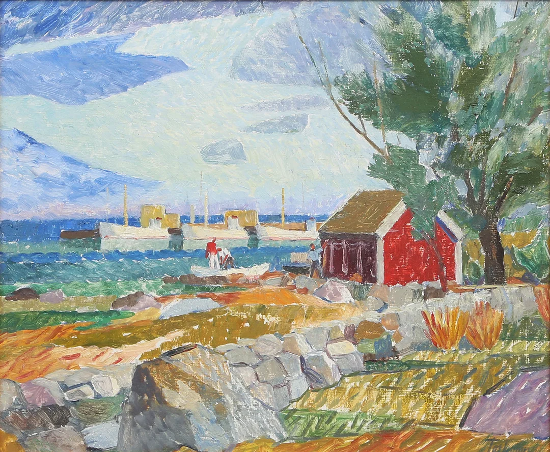 GUNNAR TORHAMN. OLJA, på pannå, signerad. — Paintings — Kalmar Auktionsverk