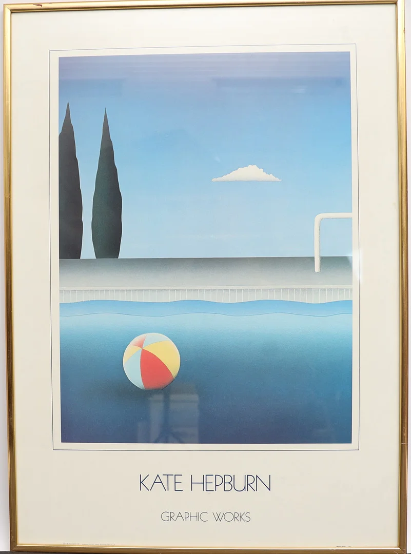 KATE HEPBURN. Utställningsaffisch, "Graphic works". — Other — Falun Auktionsbyrå