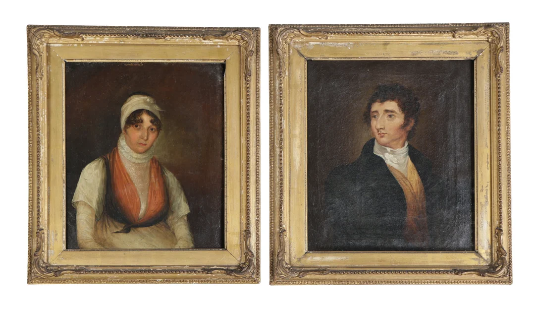 19TH CENTURY BRITISH SCHOOL, TWO PORTRAIT STUDIES (2). — Paintings — Bishop & Miller