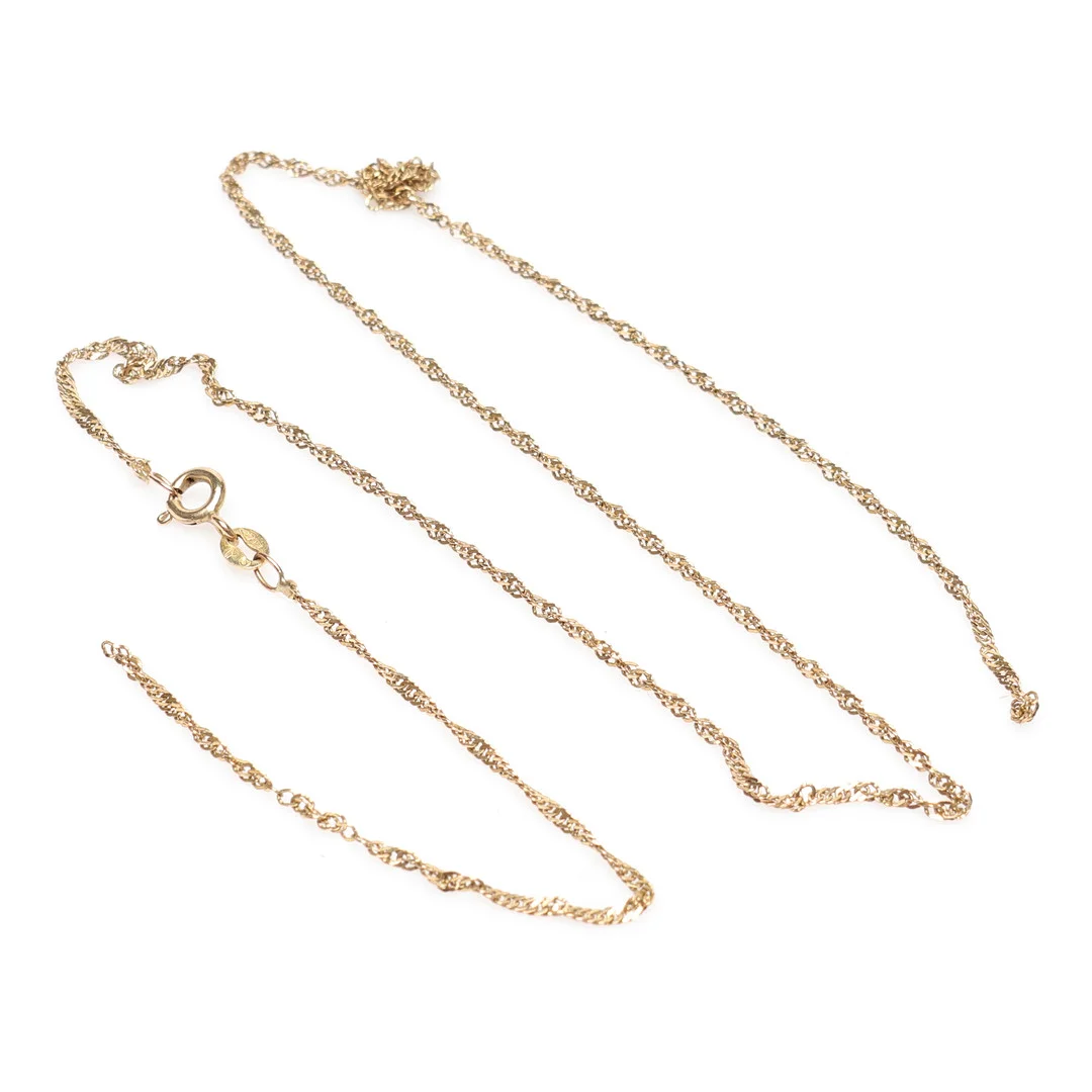 Defekt HALSBAND, 9K, Guld, vikt cirka 1,5 gram. — Necklace — Gomér & Andersson Linköping
