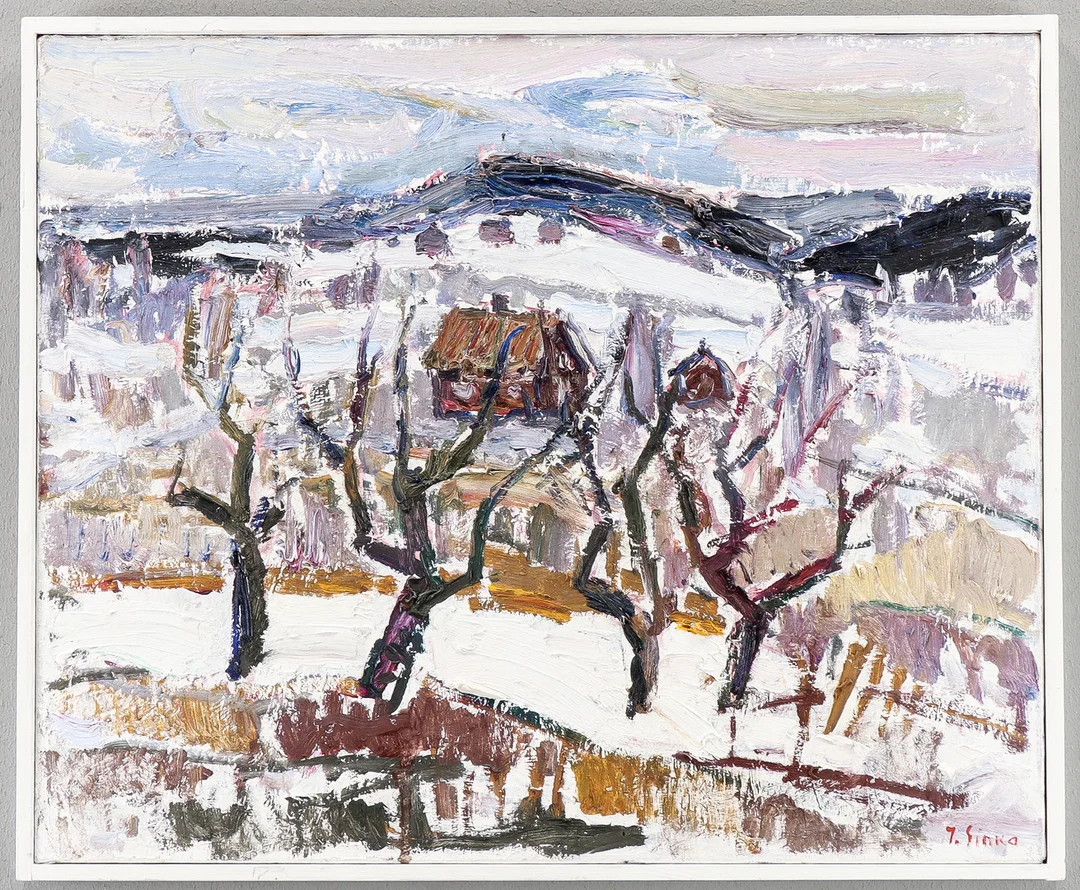 IMANTZ SINKA. Olja på duk, signerad. — Paintings — Karlstad Hammarö Auktionsverk