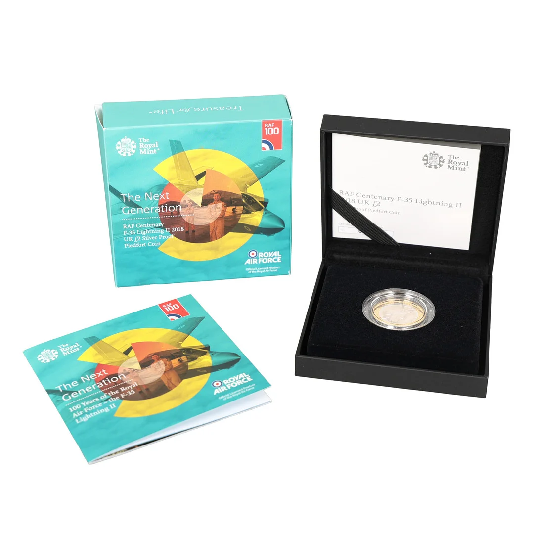 ROYAL MINT RAF CENTENARY SILVER PROOF £2 COIN. — Coins & Banknotes — Bishop & Miller