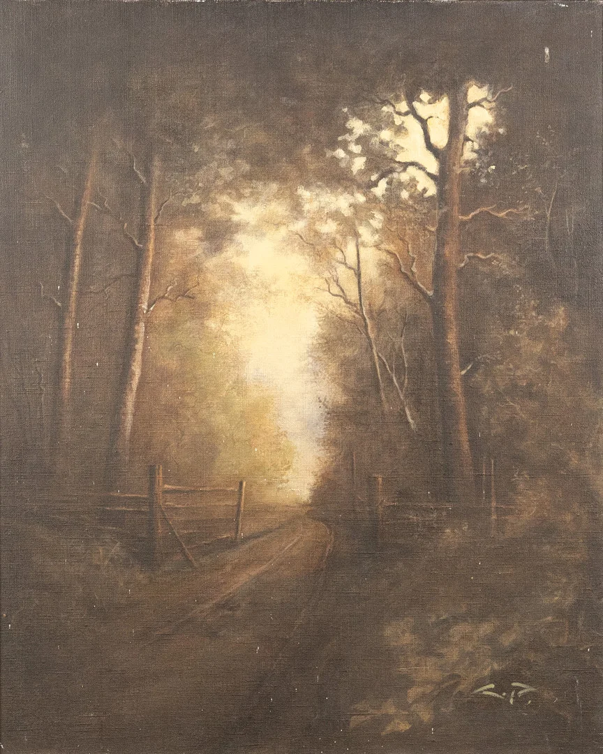 OIDENTIFIERAD KONSTNÄR. olja på duk, monogramsignerad. — Paintings — Karljohan Auktioner