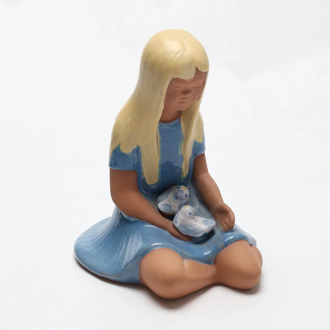 FLICKSKULPTUR, keramik, JIE, 1900-tal. — Sculptures & Bronzes — Gomér & Andersson Jönköping