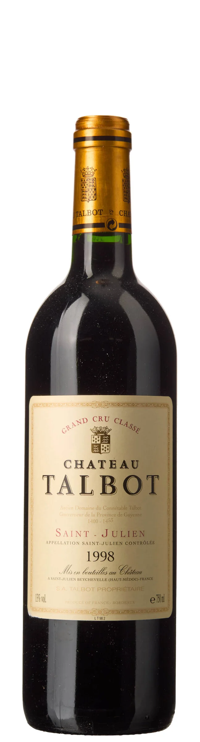 1 x Chateau Talbot 1998 — 1 x Chateau Talbot 1998 — Vin/Vin — Blomqvist