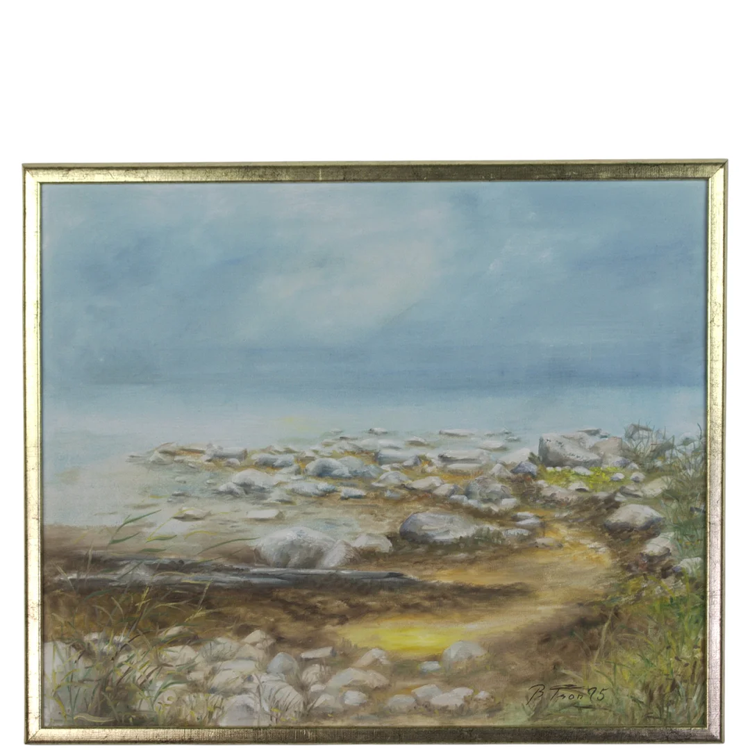 BERNT PETTERSSON. Olja på duk, "tång", signerad, -98. — Paintings — Höganäs Auktionsverk