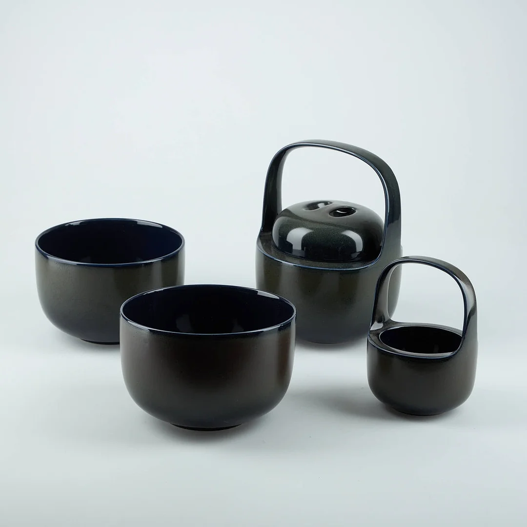TIMO SARPANEVA. Skålar, 4 st. "Kaari" Rosenthal Studio Linie, sent 1970-tal. — European — Stockholms Auktionsverk Helsinki