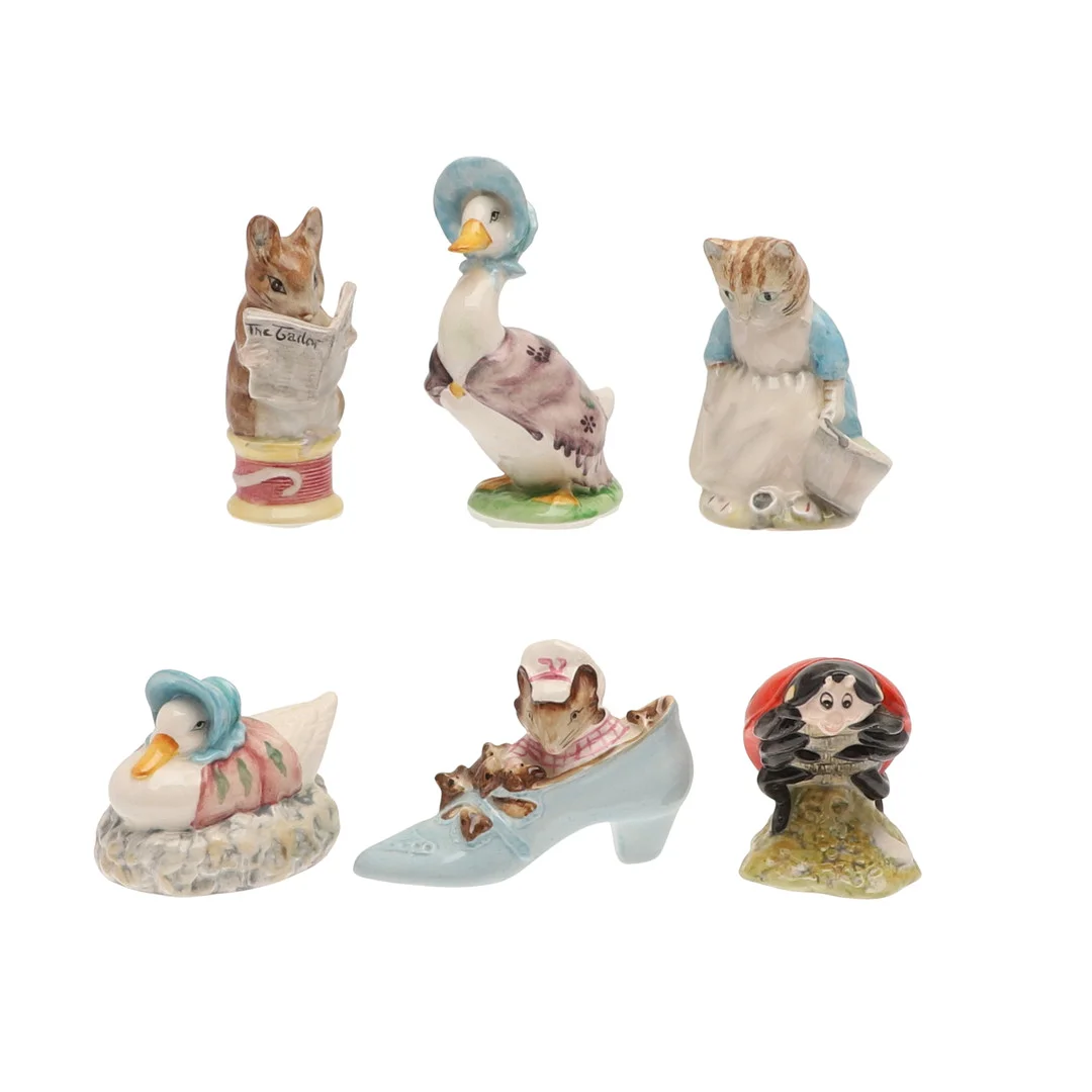 BEATRIX POTTER FIGURES - INCLUDING MOTHER LADYBIRD. — European — Lawrences Auctioneers