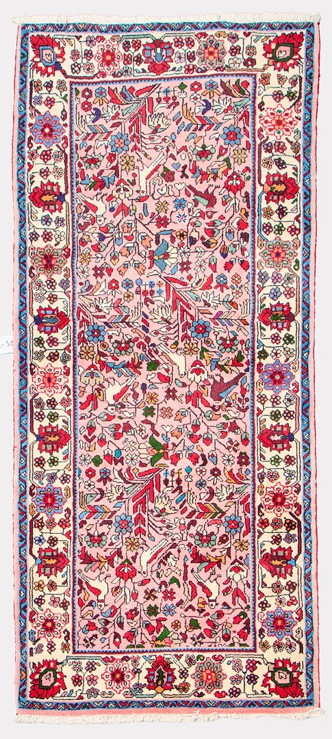 MATTA. Figural, Rudbar, Persisk, old. — European Carpets & Textiles — Uppsala Auktionskammare