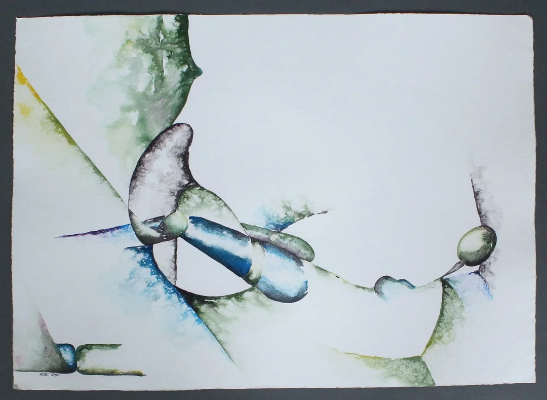 HEINZ DIETER EBERT. Mischtechnik, signiert, 1994, ca. 50 x 70 cm. — Drawings — Stockholms Auktionsverk Düsseldorf/Neuss