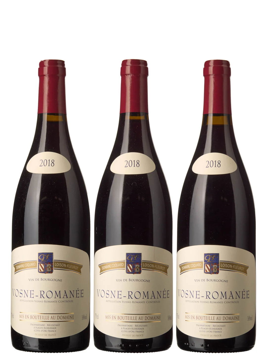 3 x Vosne-Romanee 2018, Coquard Loison-Fleurot — 3 x Vosne-Romanee 2018, Coquard Loison-Fleurot — Vin/Vin — Blomqvist